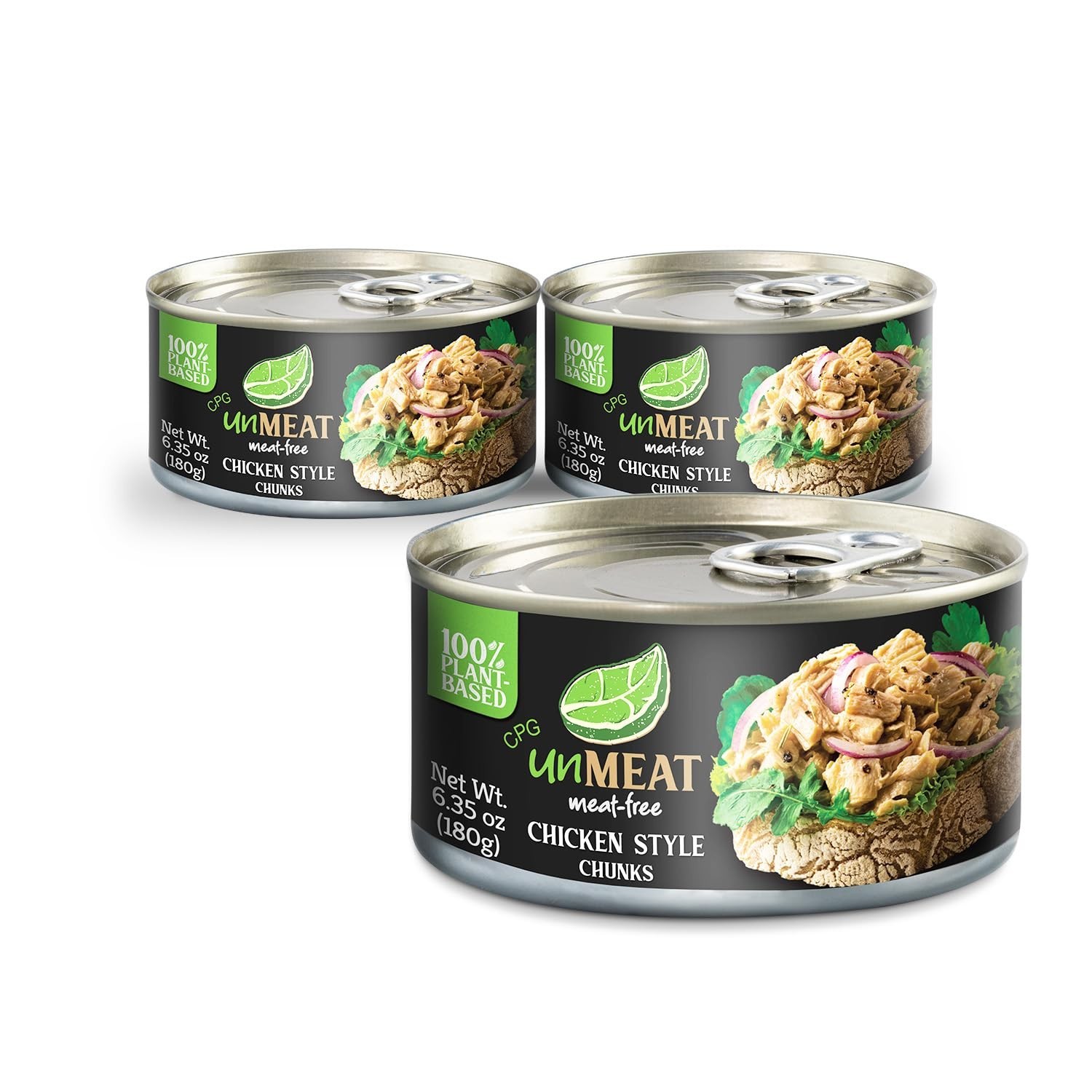unMEAT Chicken Style Chunks Plant Based Vegan Meat (6.3 oz) 3, 6 or 12 Pack gallery