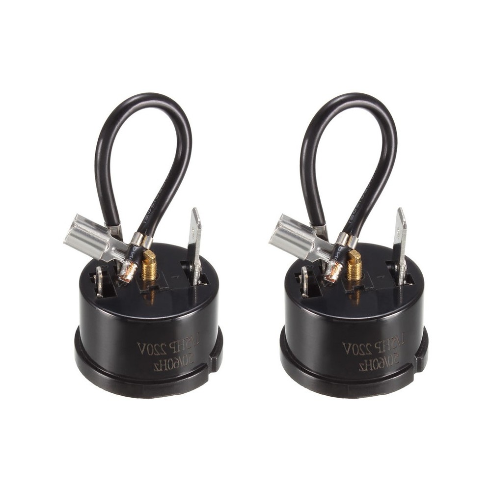 2Pcs Refrigerator Thermal Overload Protectors 1/5HP 150W Compressor Replacement