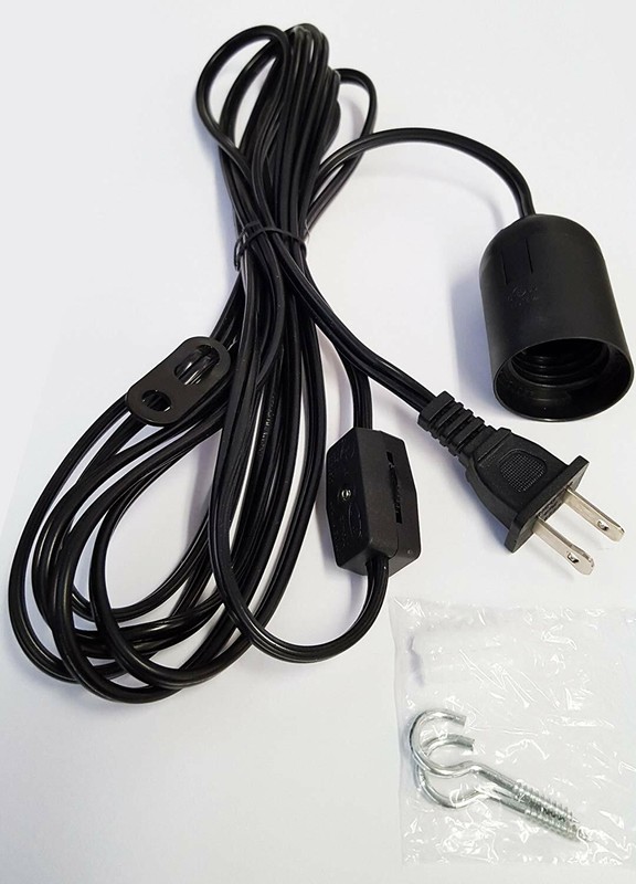 12ft E26/E27 Hanging Lantern Socket Holder Cord with On/Off Switch gallery