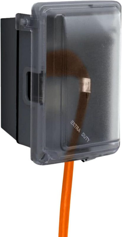 16801 Non-Metallic Weatherproof Outdoor Electrical Outlet Kit W/ Extra Duty Cove gallery