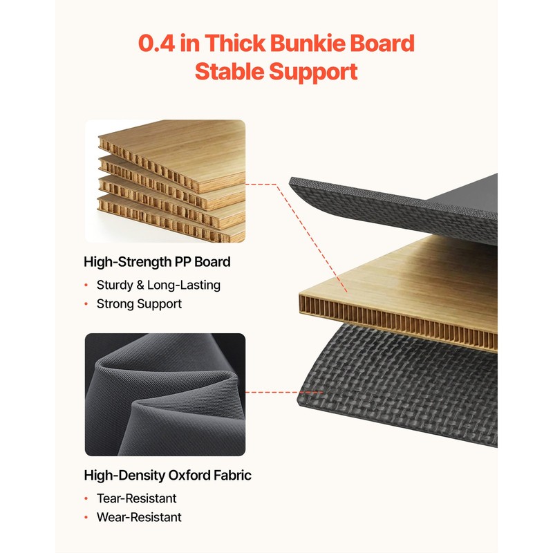 Uimoso Foldable Full-Size Bed Board for Mattress Support on Metal Frames gallery