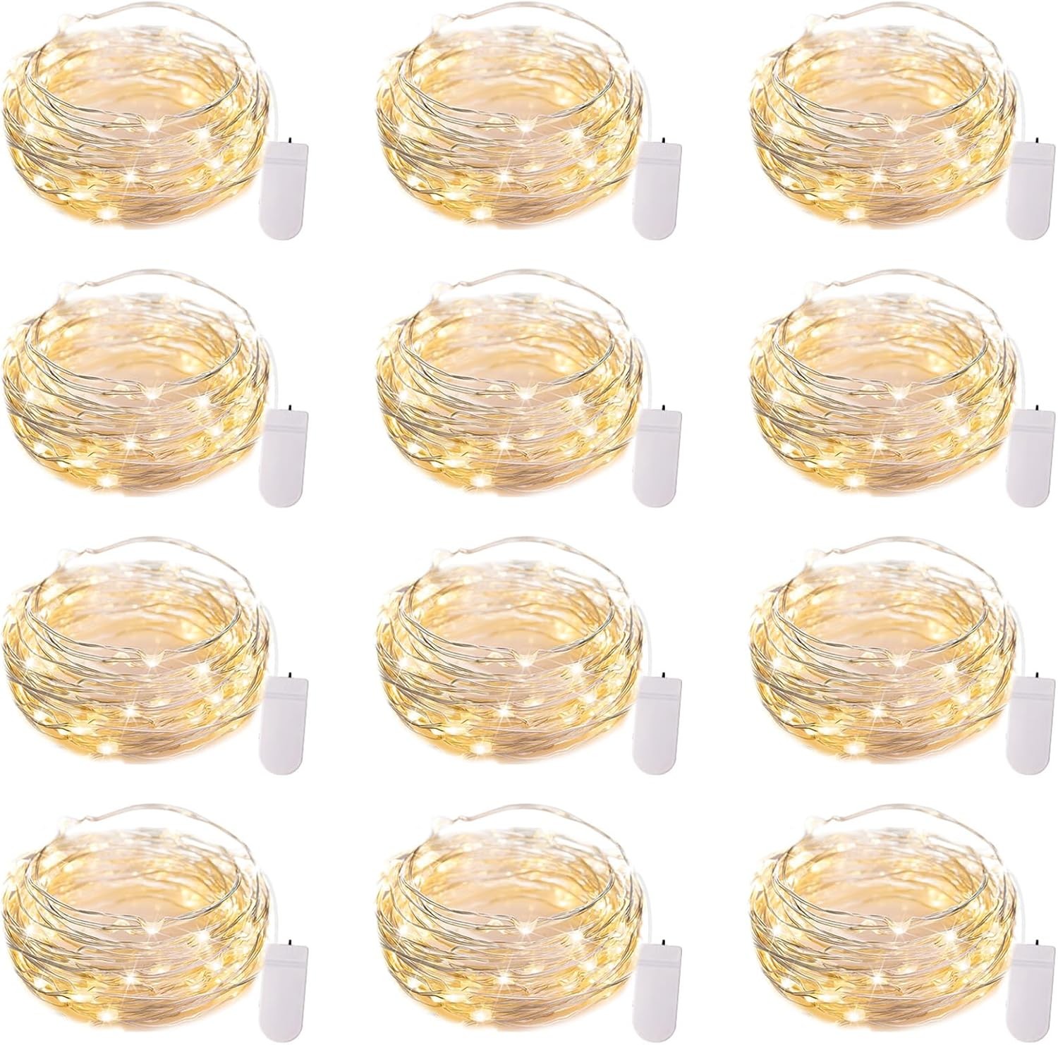 12 Pack LED Fairy Lights 7ft Battery Operated Waterproof for Wedding Crafts gallery