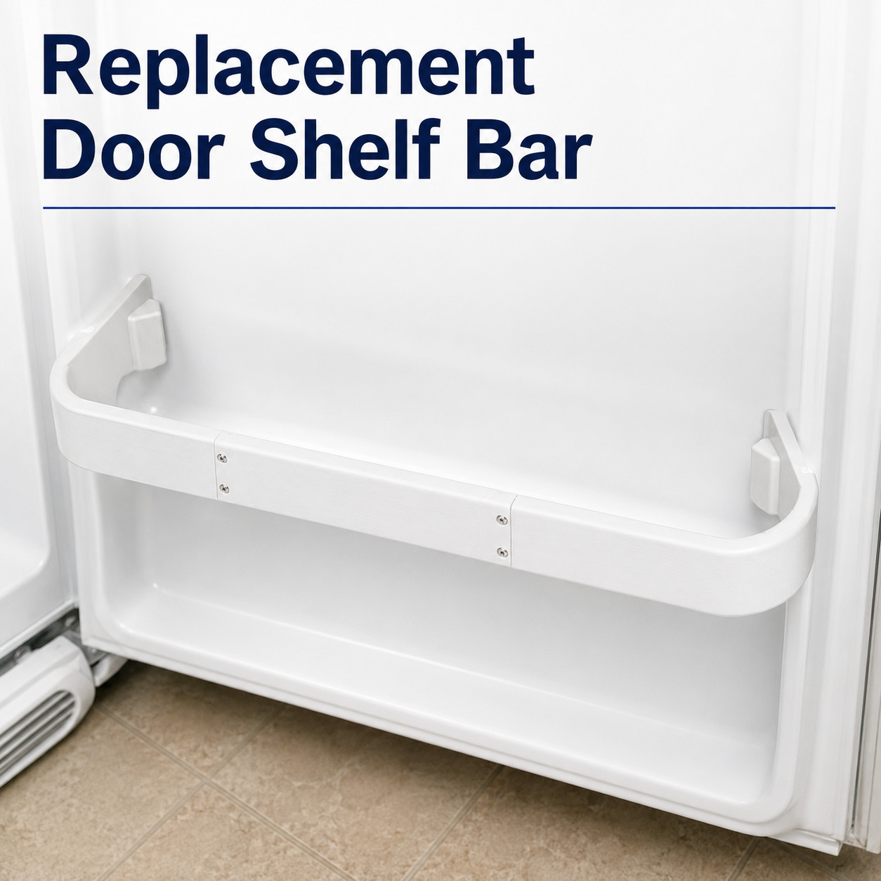 Frigidaire FFTR1821 Door Shelf Bar Replacement Refrigerator Retainer Rail, White gallery