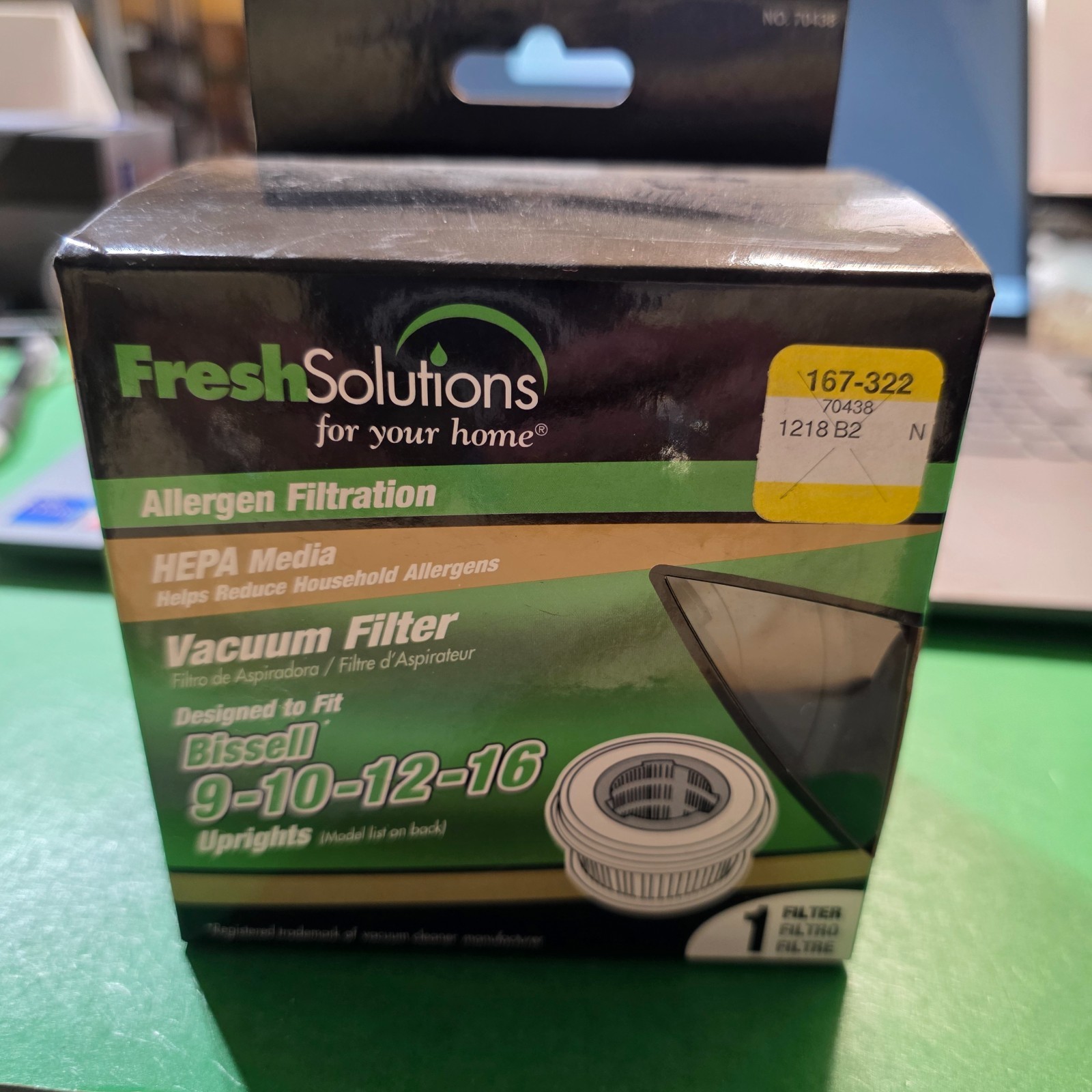 Fresh Solution HEPA Allergen Filtration Filter Bissell 9, 10, 12 and 16 NIOB gallery