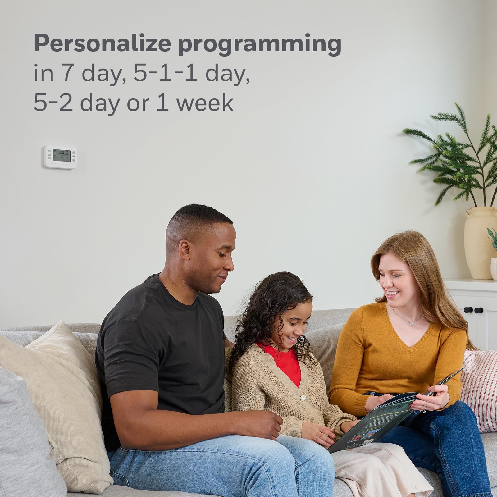 New! Programmable Thermostat, Conventional/Heat Pump Compatibility, Flexible ... gallery