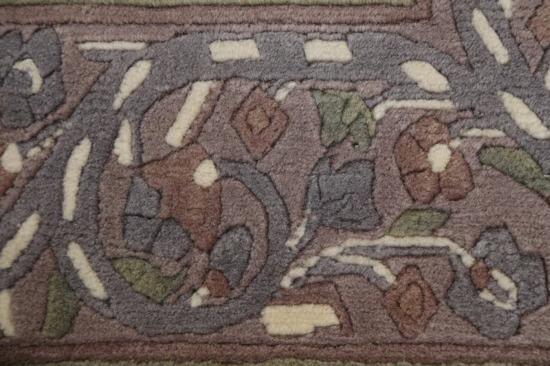 Bordered Modern Nepal Tibetan Oriental Area Rug Wool Hand-knotted 5'x8' Carpet gallery