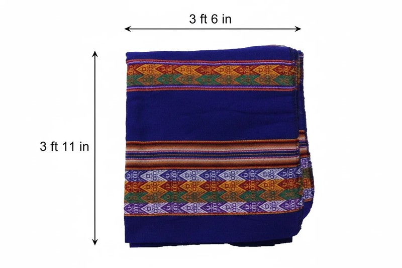 Authentic Peruvian Aguayo Blanket - Handwoven Andean Textile gallery