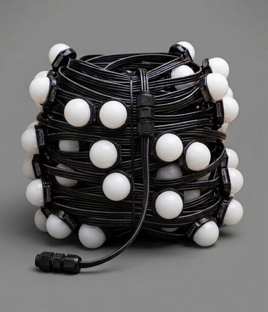 Color Kinetics ICOLOR FLEX Globe String Lights Black Cord 25ft 108-000045-00