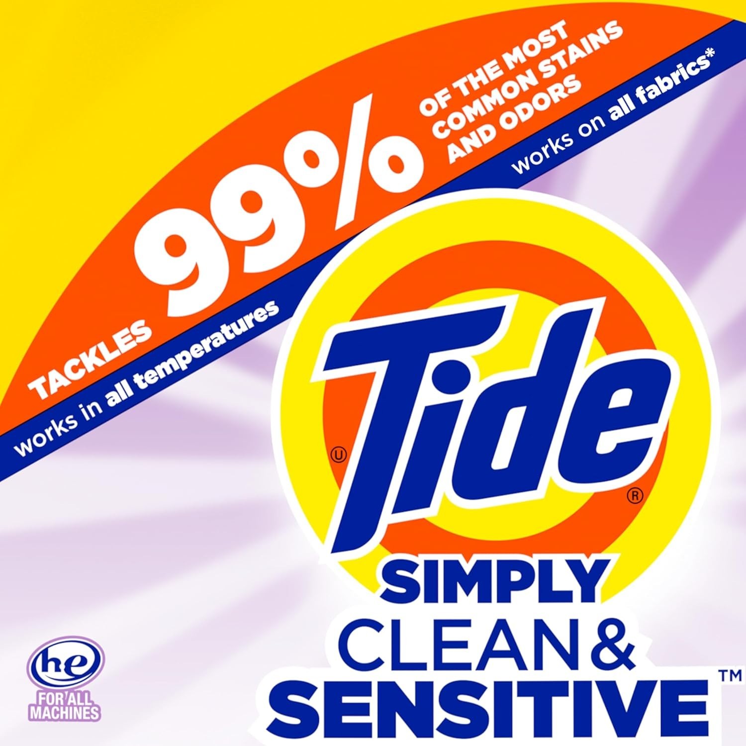 Tide Simply Clean & Sensitive Liquid Laundry Detergent,Cool Cotton Scent,89 Load gallery