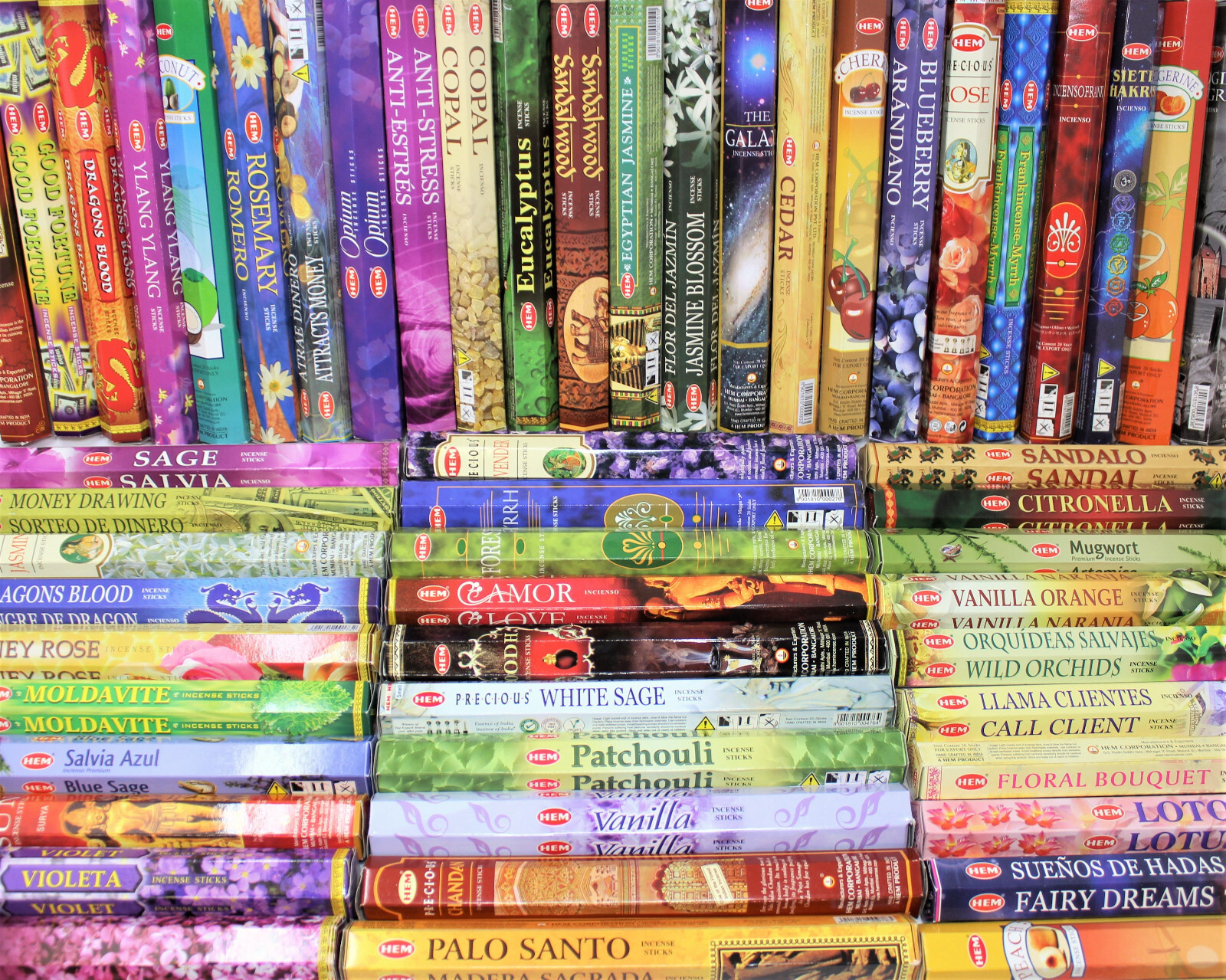 Incense Sticks Cleansing Set: 6 Boxes White Sage & Palo Santo 120 Stick Total gallery