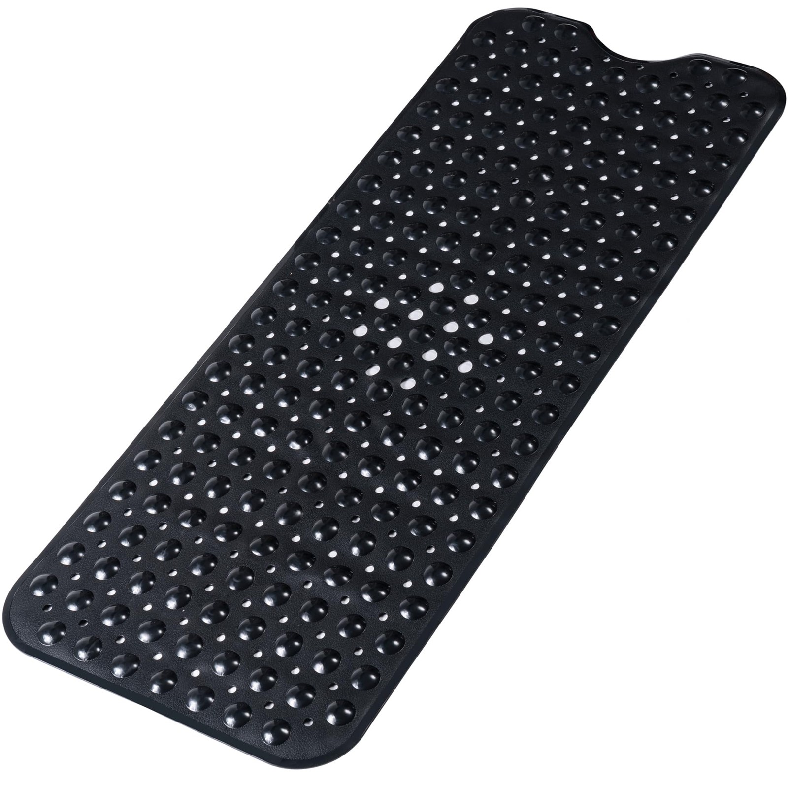 Large Non Slip Bathtub Mat, Extra Long Bath 40" x 16" (Rectangular), Black gallery
