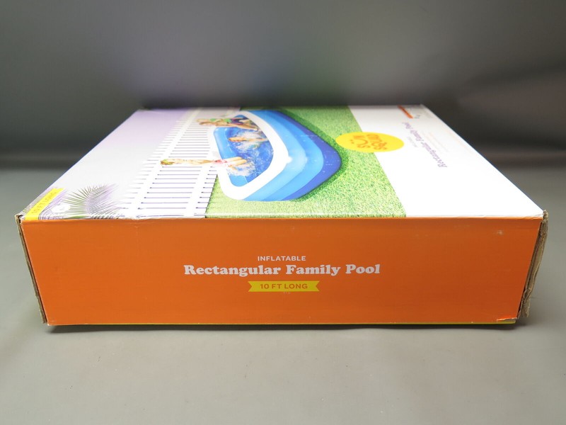 Sun Squad 10' X 22" Deluxe Rectangular Family Inflatable Above Ground Pool NIB gallery