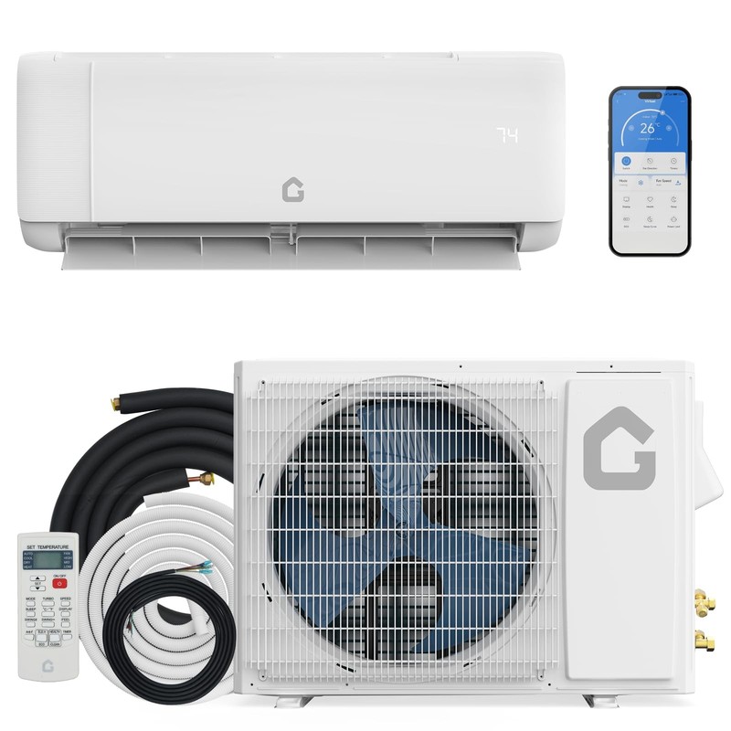 24000BTU Mini Split Air Conditioner with Heat Pump 21 SEER Up to 1500 Sq.Ft 230V gallery