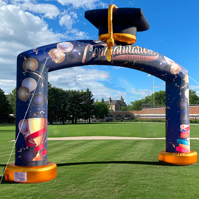 Large 21Ft Graduation Inflatable Arch with Built-in Blower for Ceremony Party gallery