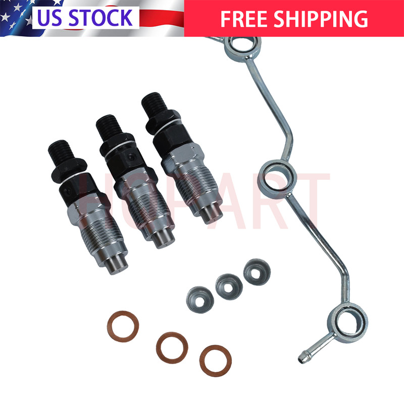 Fuel Injectors & Fuel Return Overflow Pipe Fit Kubota 16001-53900 gallery