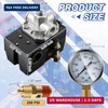 Dreyoo Air Compressor Pressure Switch 135-175 4-Port 20 Amp with 0-200 PSI Gauge gallery