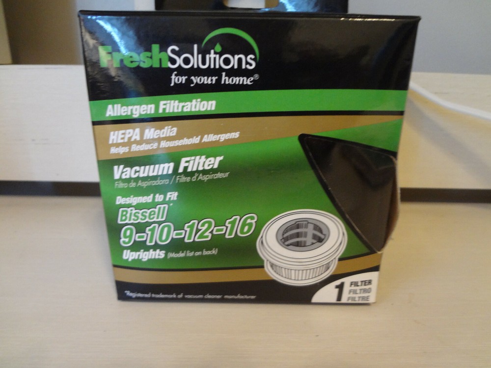 Fresh Solutions Vacuum Filter Designed for Bissell 9-10-12-16 Uprights 1 filter