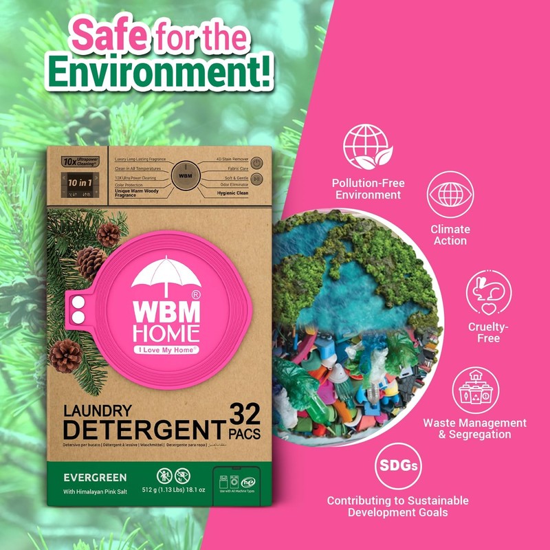 32-Pack Laundry Recyclable Packaging Green for Eco Detergent Pods gallery