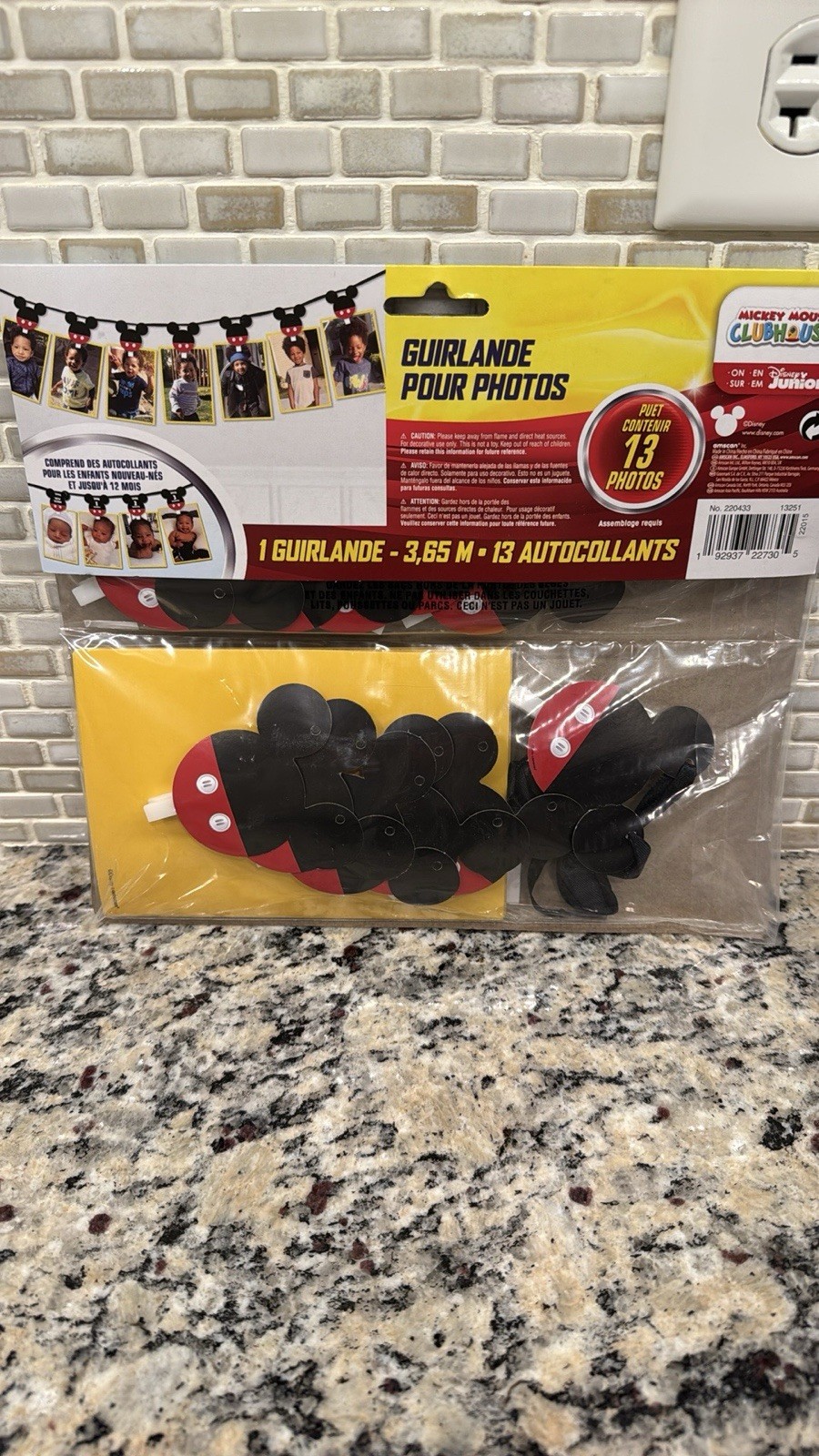 Disney Junior 12’ Mickey Mouse Photo Garland Holds 13 Photos birth - 12 months 5 gallery
