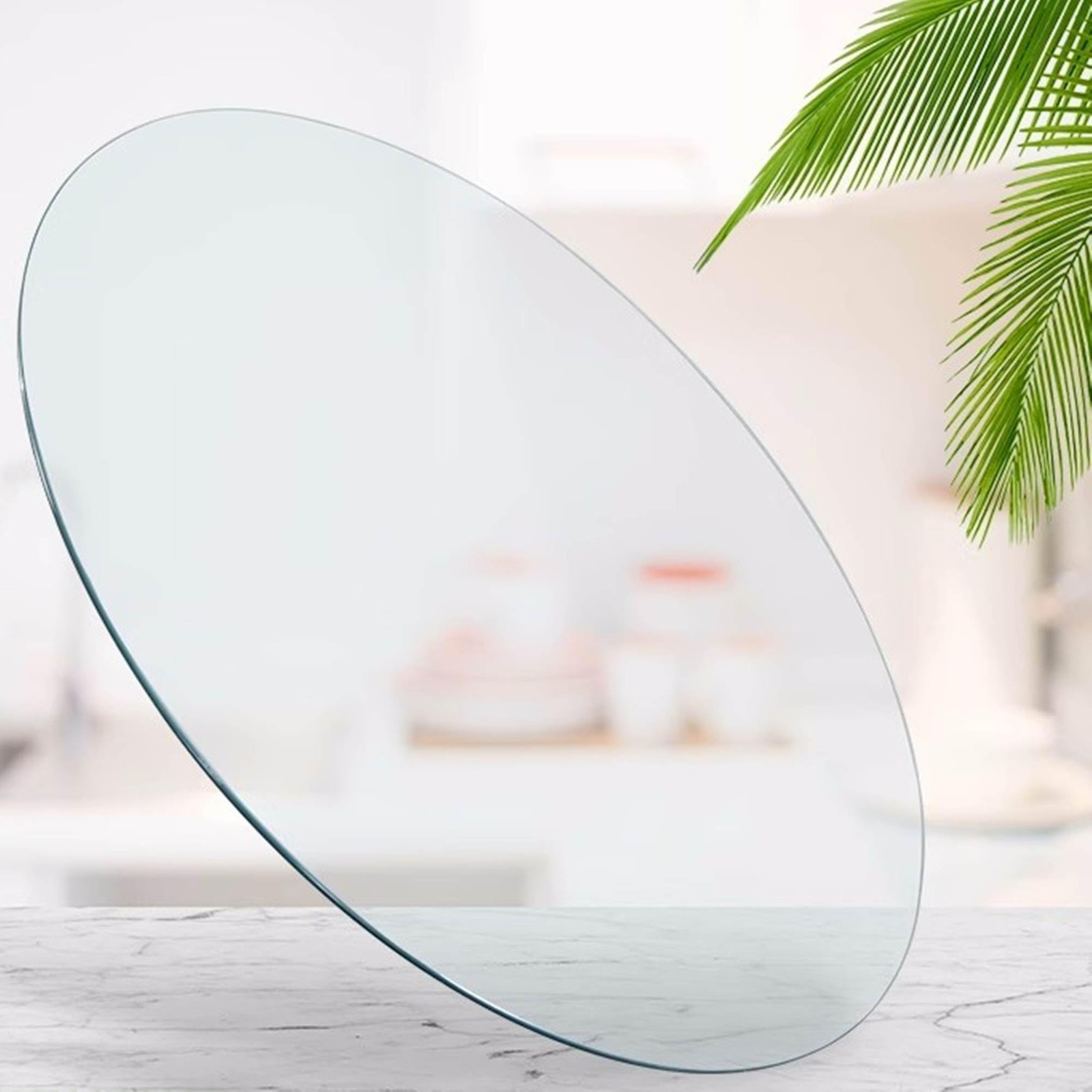 18 Inch Round Glass Table Top Thick Tempered Glass Round Table Top Glass Dini... gallery