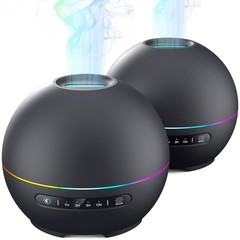 2 Pack Essential Oil Diffuser for Home – 200ml Ultrasonic Aromatherapy Diffuser