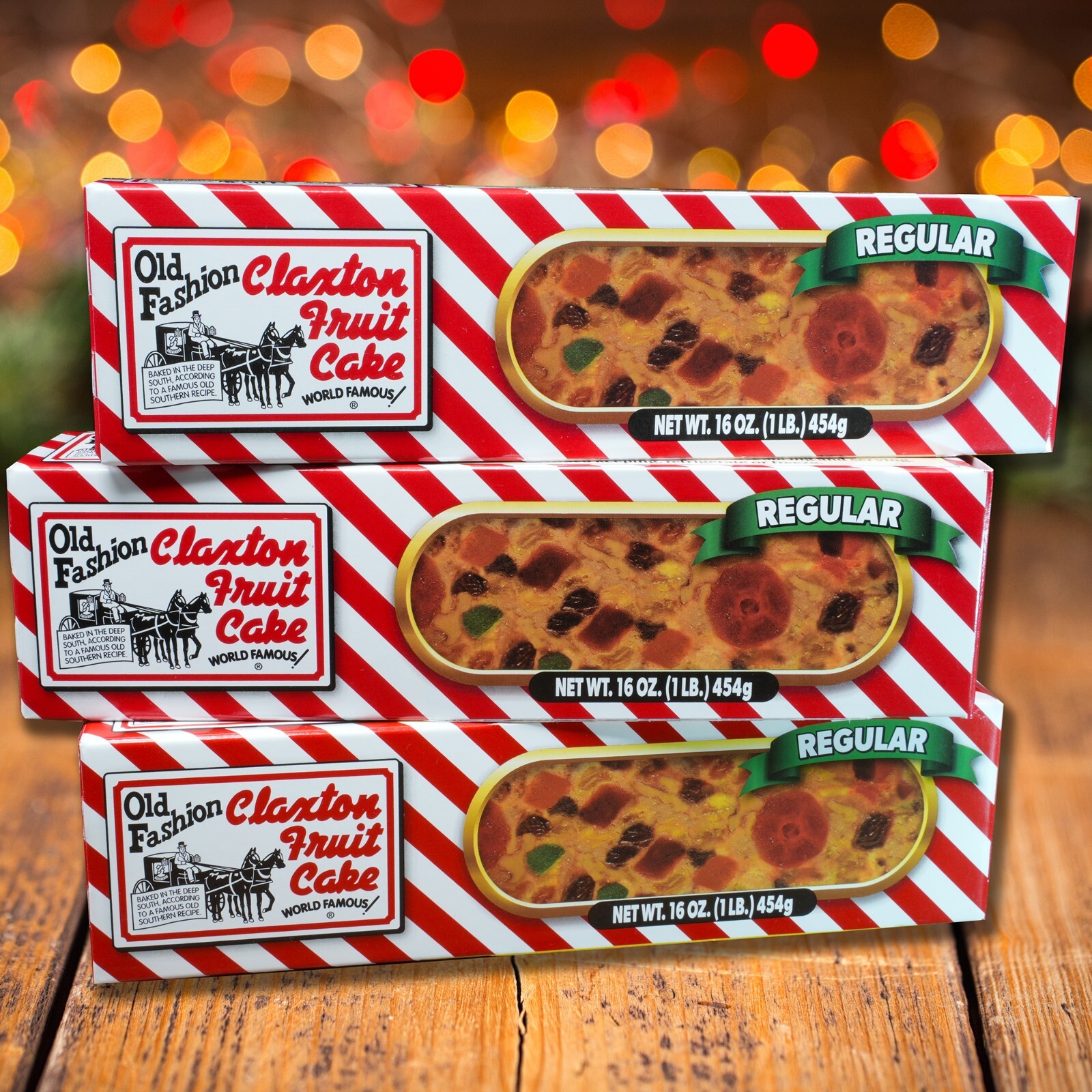 Claxton Fruit Cake - 3-1 Lb. "Three-Gift Pack" - Regular Recipe In Gift Cartons gallery