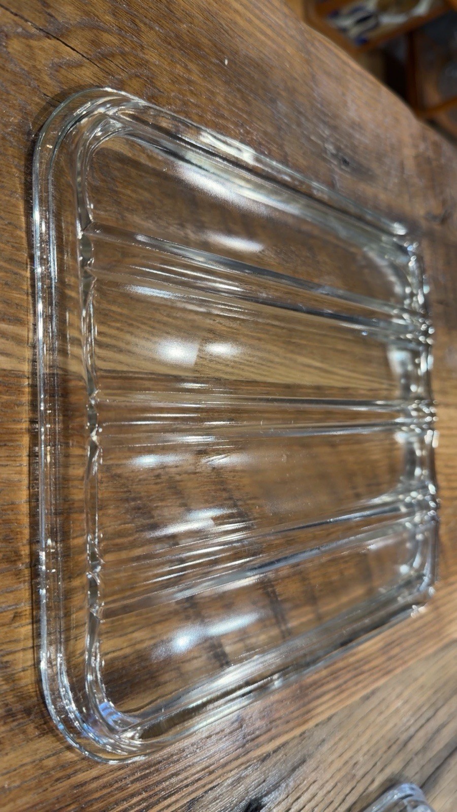 Set Of 3. Refrigerator Replacement Lids Only Square Clear Glass 9.5" x 8.5". gallery