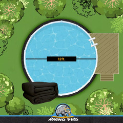Round, Oval & Rectangular Liner Floor Protector Pad Above Ground Swimming Pools
