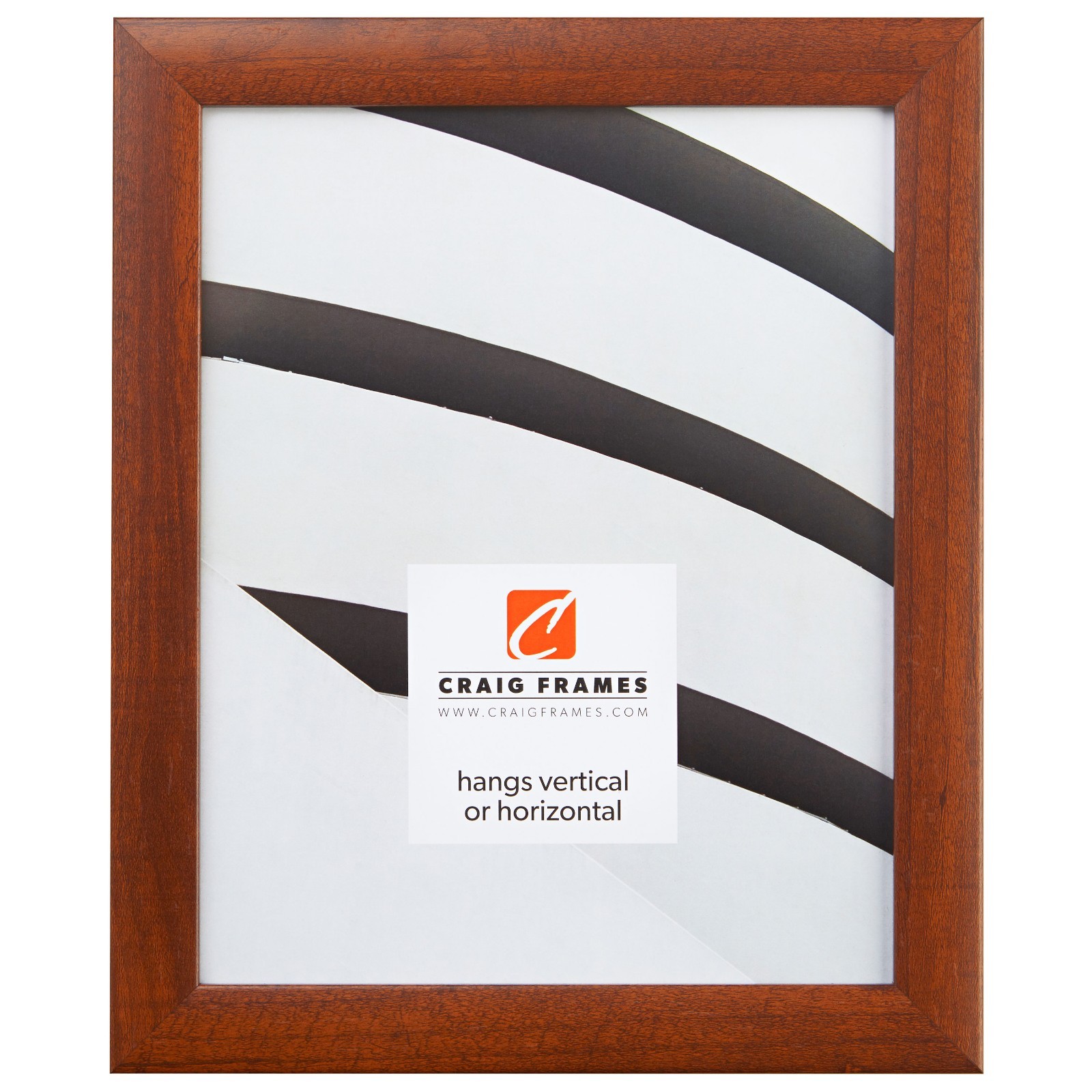 Craig Frames Contemporary 1 Inch Wide, Modern Walnut Brown Picture Frame gallery
