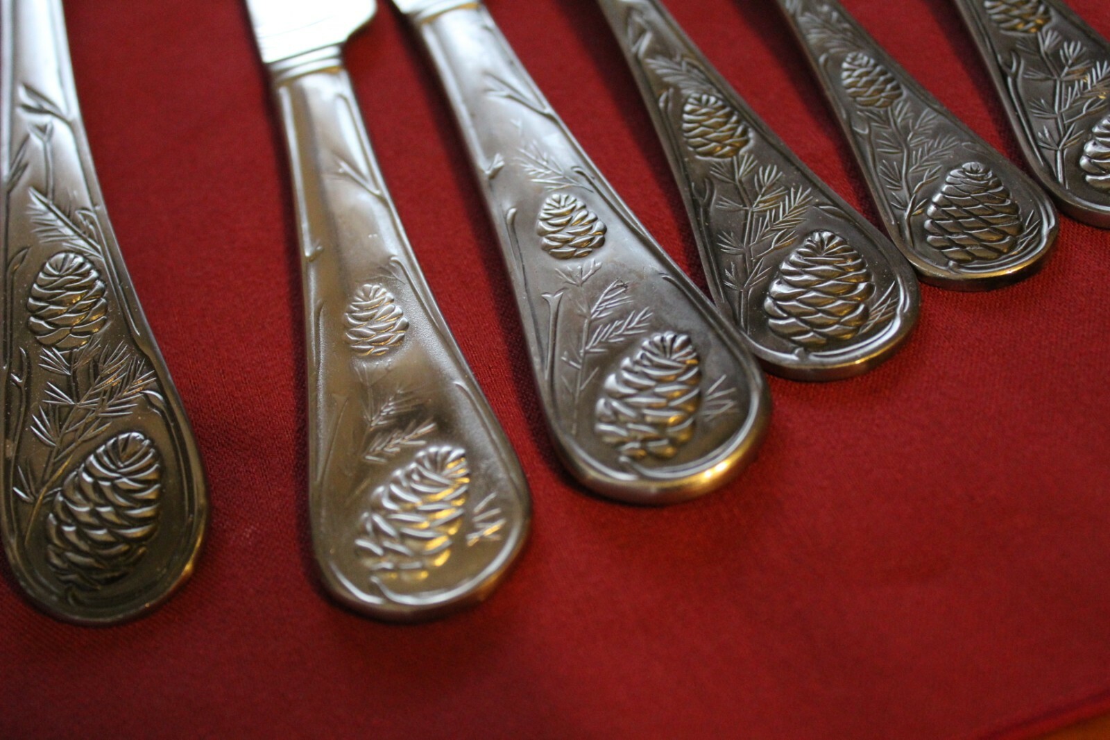 Cambridge Stainless PINE CONE Open Stock - You Choose the Piece Satin 2 Cones gallery