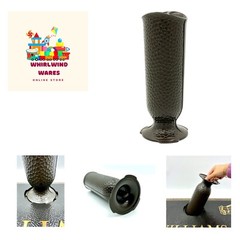 Ionic Vase – Replacement Cemetery Flower Vase – 4″ D Base with 3 Flanges to L…