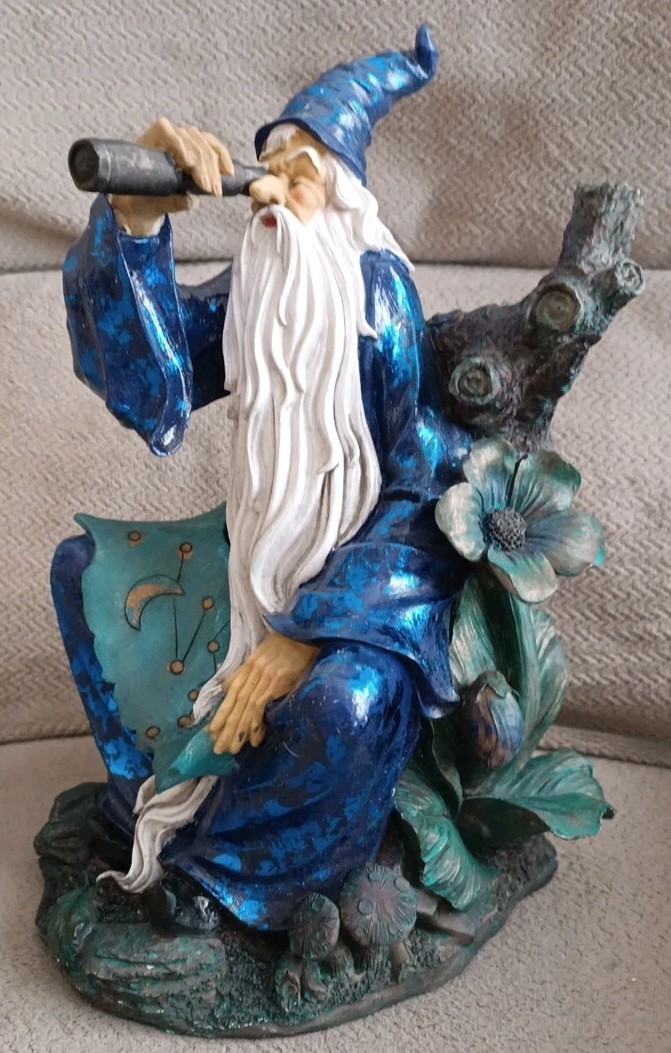 Vintage Merlin Wizard Statue 12" Large Figurine gallery