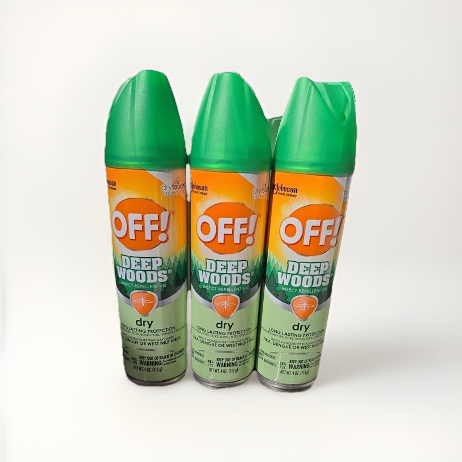 OFF! Dry Deep Woods OFF! Insect Repellent 4 OZ Can 71765 (3-Pack) gallery