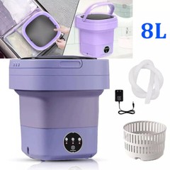 Portable Mini Washing Machine Washer Foldable Washer and Spin Dryer Small Travel