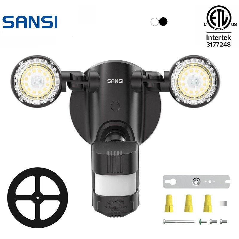 2Pack LED Motion Sensor Security Light 5000K 3000LM 25W Outdoor Night Floodlight gallery