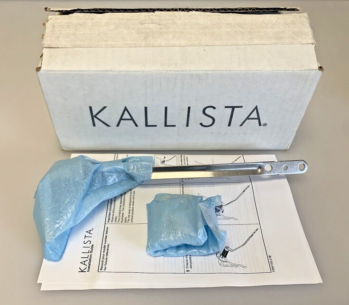 Kallista Script Trip Lever Finish Upgrade P70038-00-AD Nickel Silver New in Box gallery