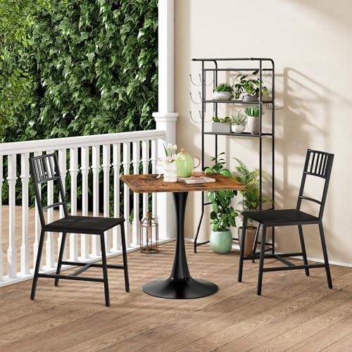 Dining Table, Square Dining Table for 2, 27.6" Dining Room Table for Small gallery