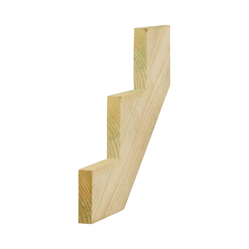 3-Step Ground Contact Pressure-Treated Pine Stair Stringer gallery