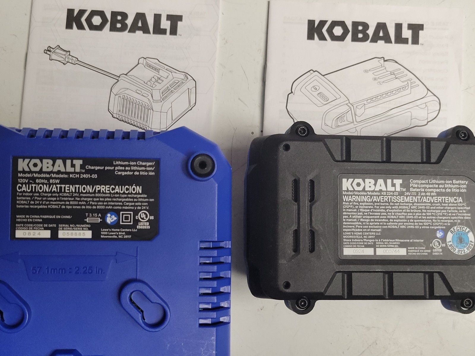 Kobalt 24V Lithium Battery Starter Kit - 2AH Battery + Charger **GENUINE OEM** gallery