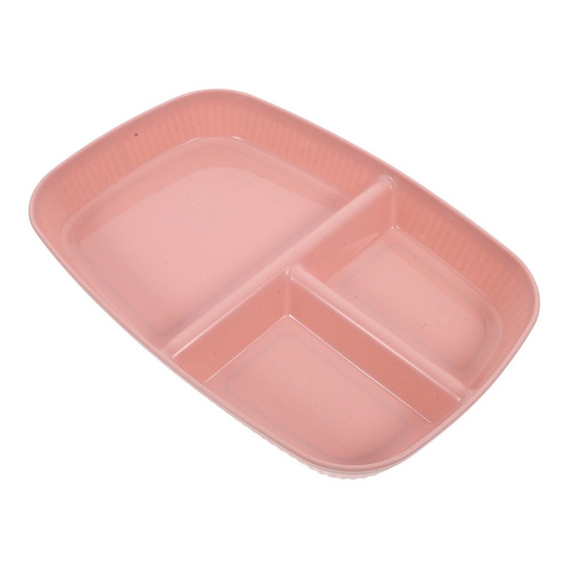 Divided Serving Tray Portion Control Plate Compartment Plates Reusable gallery