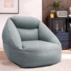 Linen Blend Inflatable Lazy Chair 41"×40"×30" Removable Cover for Living Room gallery