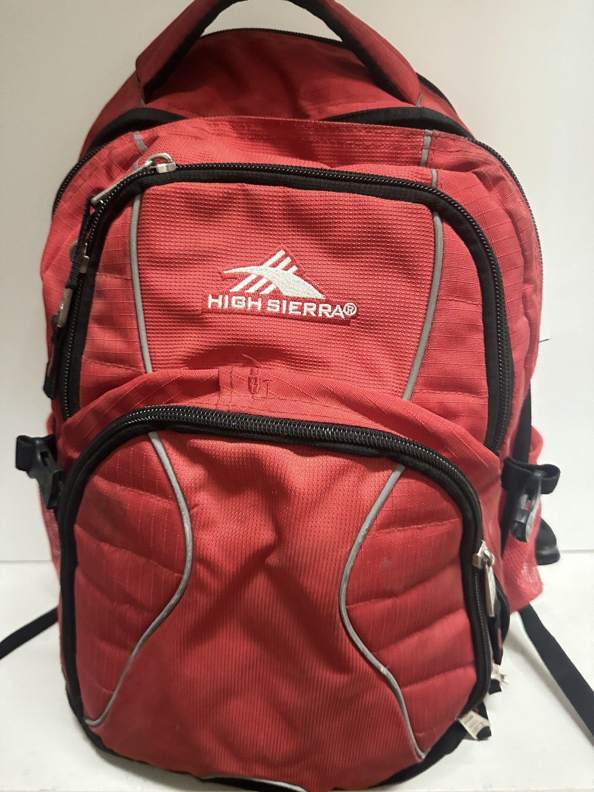 High Sierra Red & Gray Backpack – Suspension Strap System 2