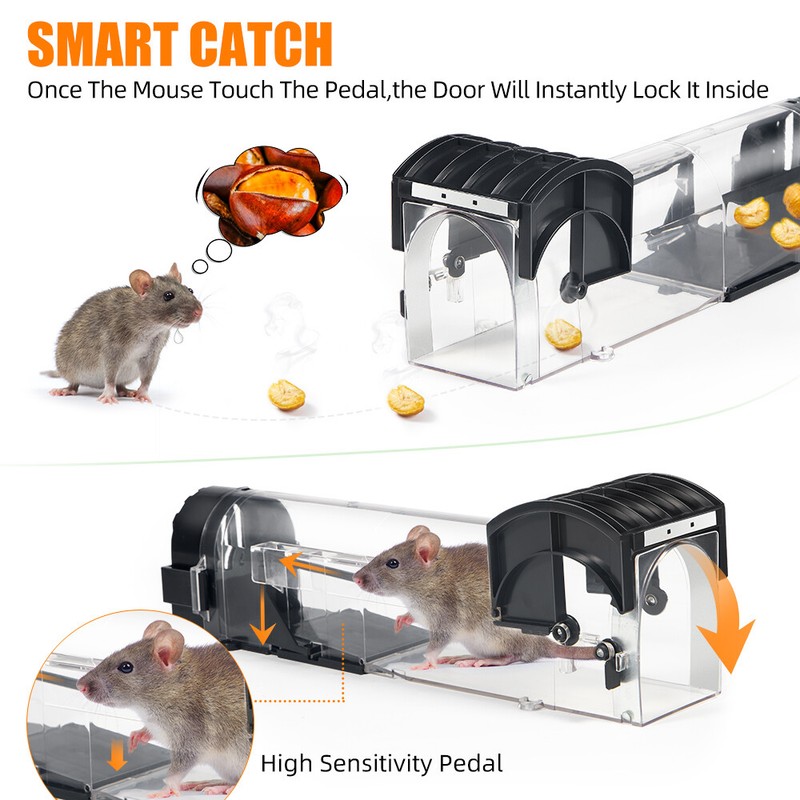 Rat Trap - Quick Catch Design, Ideal for Home, Farm & Storage Areas, Easy Setup gallery