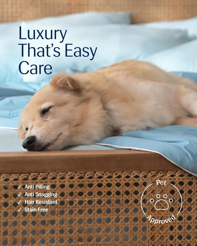 Cooling Comforter Lightweight Breathable Blanket For Night Sweats Fresh Sleep!!! gallery