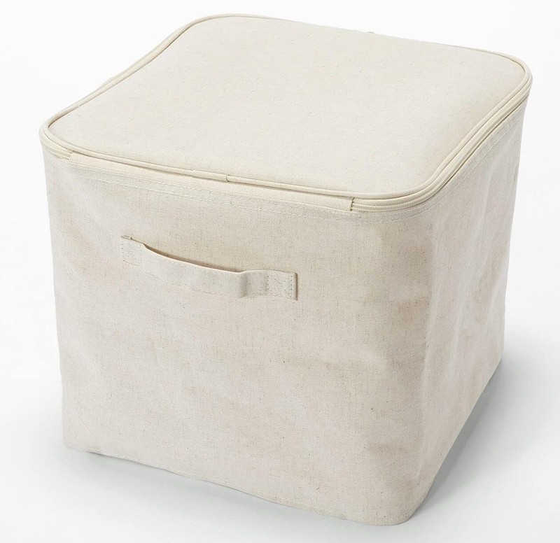 Fabric Softbox, Polyester Linen, Square Box w/Lid, 35 x 35 x 32cm, Brand "New" gallery