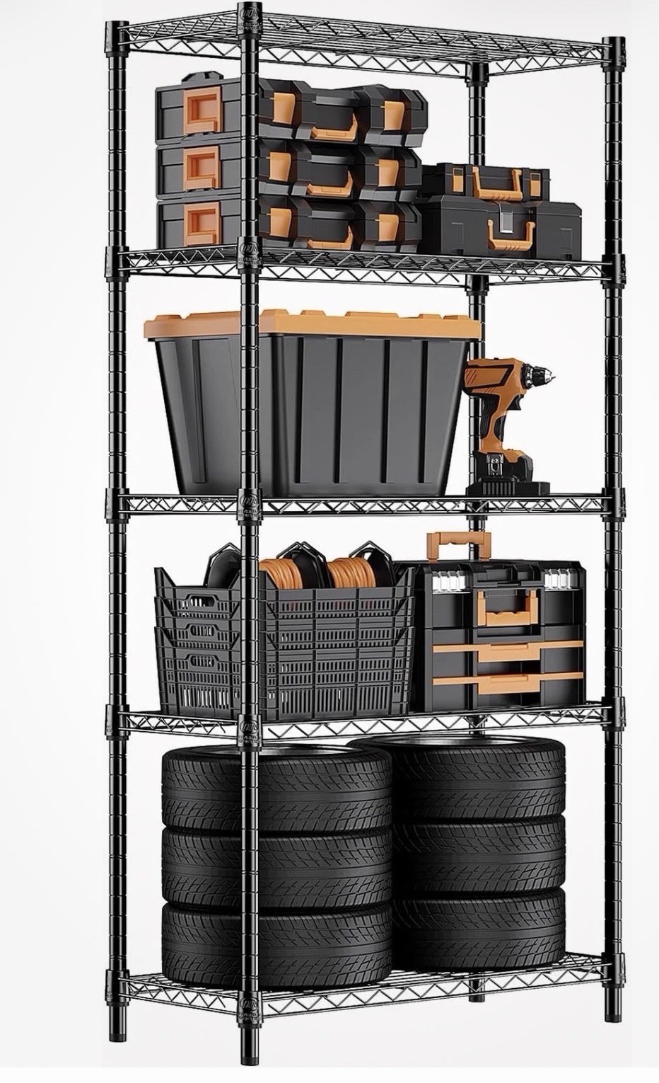 MZG 1250 Lbs Storage Shelving Utility Shelving Unit 5-Tier Utility Shelving Unit gallery