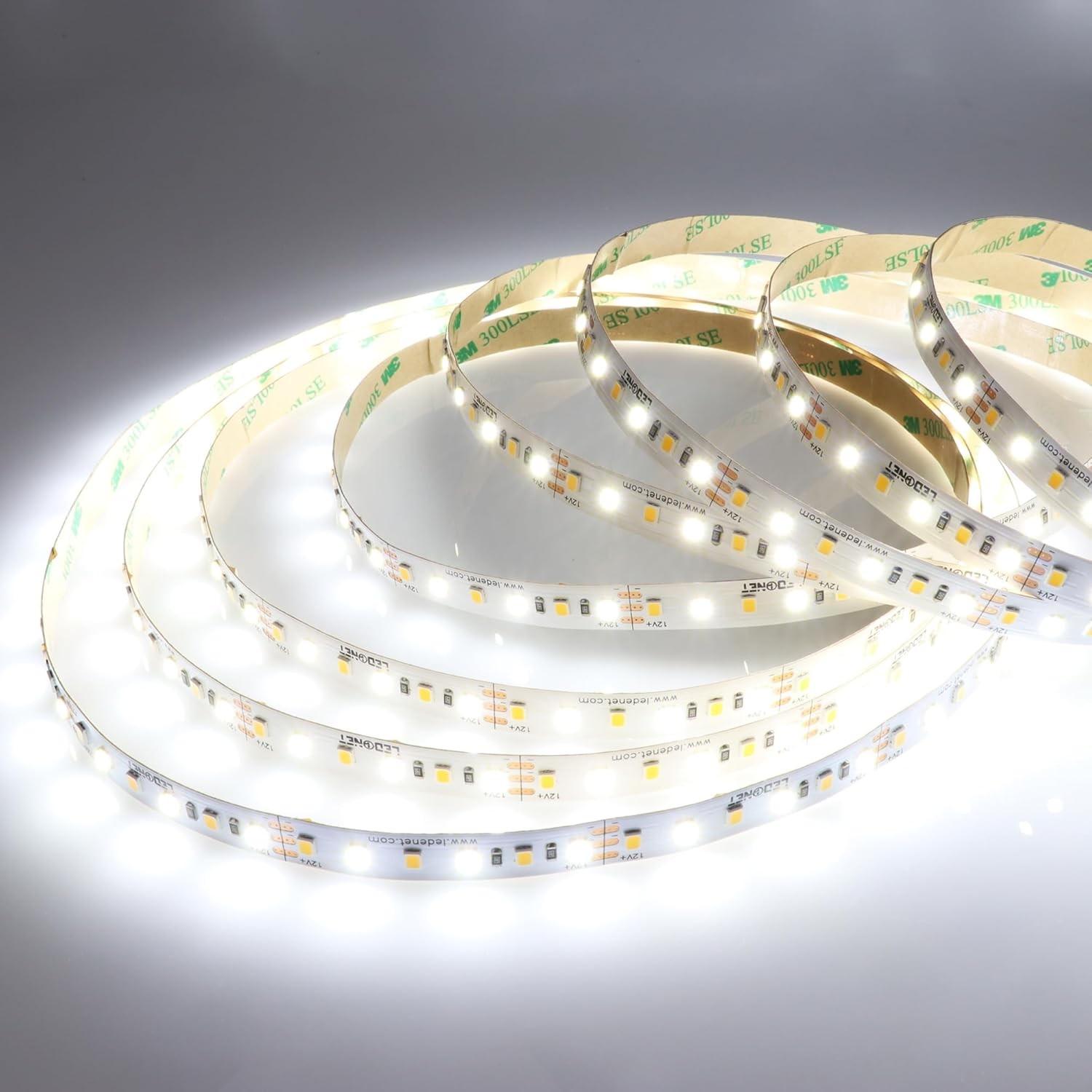 CCT Tunable White LED Strip Lights 16.4ft DC 12V 600 LEDs Super Bright Lighting gallery