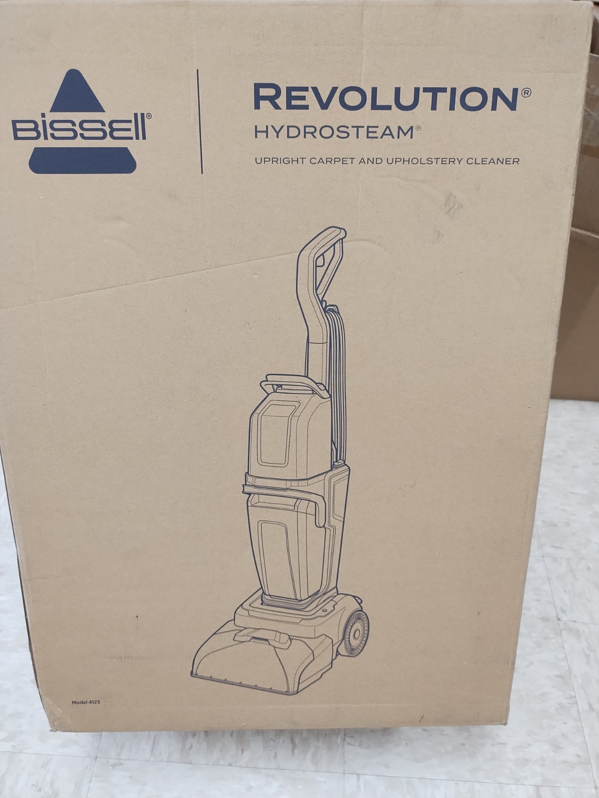 BISSELL REVOLUTION HYDROSTEAM UPRIGHT CARPET CLEANER Model #4123 New In Box gallery