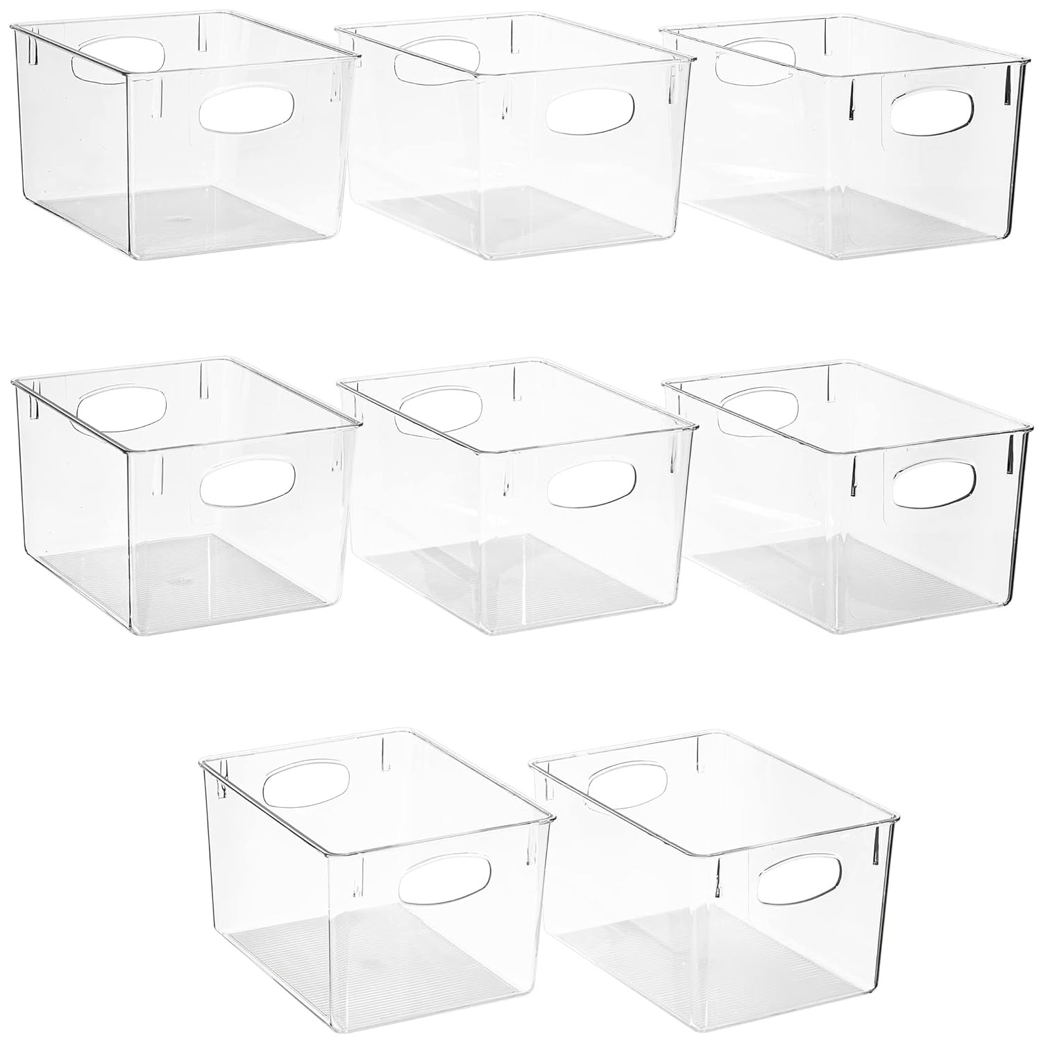 Large Clear Plastic Storage Bins with Handles 24x18x6 Inches Clear Containers gallery
