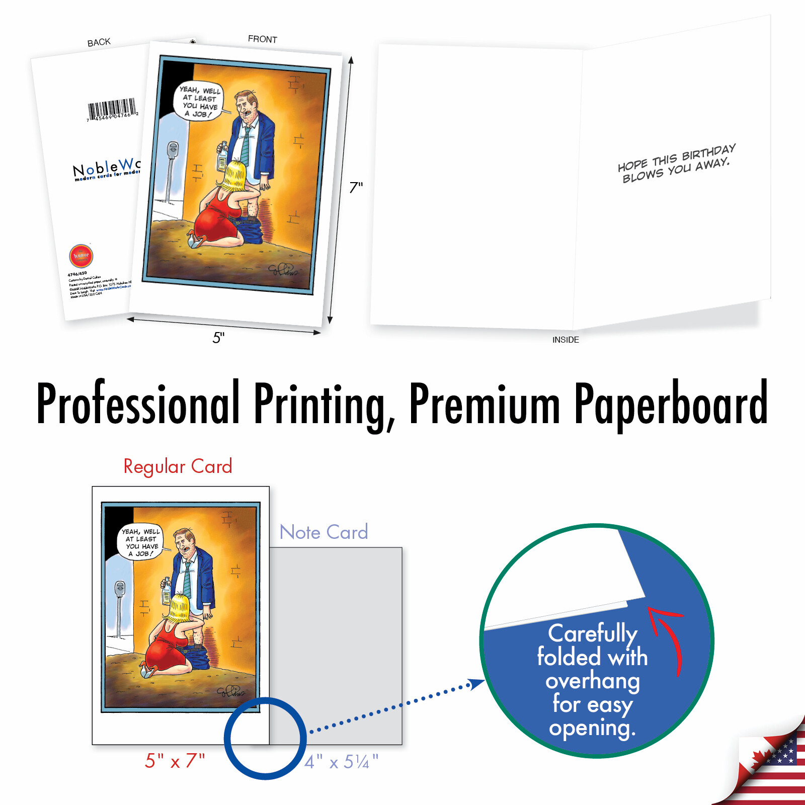 Funny Birthday Greeting Card w/ envelope - Bday Have A Job gallery